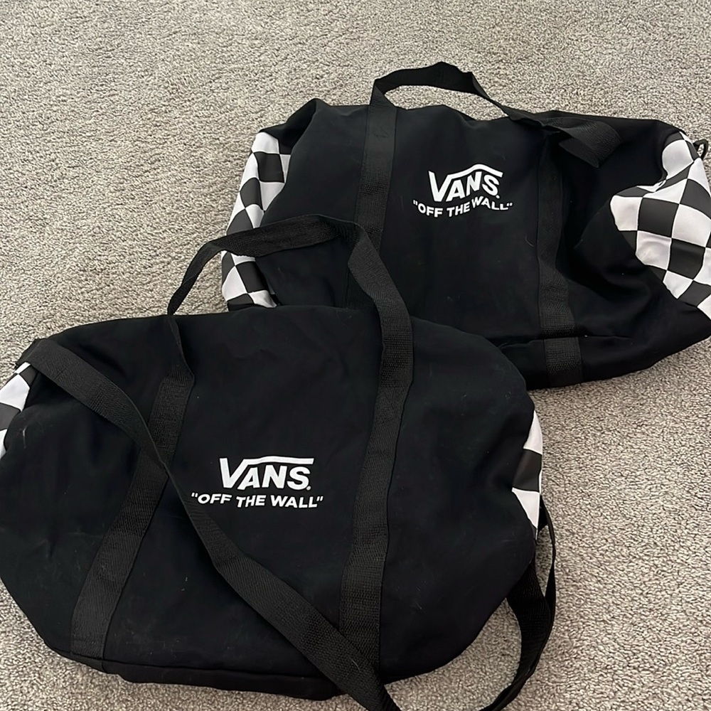 Vans duffle bag black x2